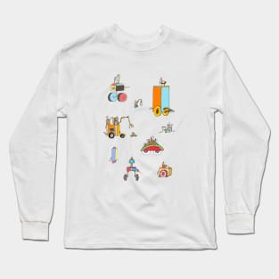 Funny Vehicles Long Sleeve T-Shirt